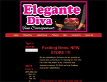 Tablet Screenshot of elegantediva.com